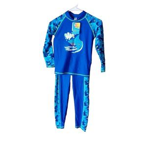 TFJH Boys Swimsuit UPF 50+ Sun Protection Size 8-9 Years NWT